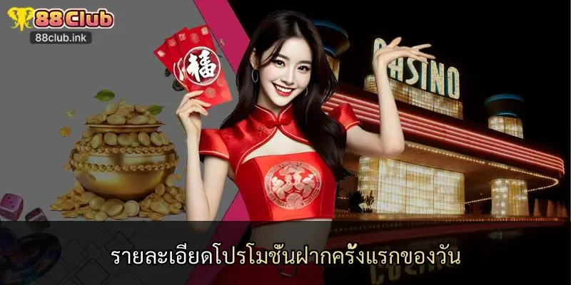 รายละเอียดโปรโมชั่นฝากครั้งแรกของวัน